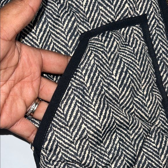 J.Crew Navy and Cream Patterned Vest - Picture 5 of 8